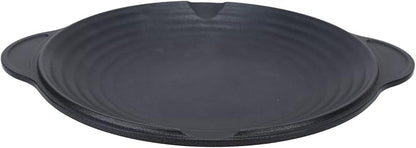Korean BBQ Grill Pan, Round Non Stick Grilling Pan for Indoor Outdoor Barbeque, 11.4in