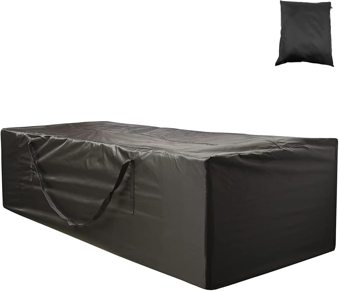 Outdoor Cushion Storage Bag 1 PCS, 68" Outdoor Pillow Storage with 2 Handles, Extra Large Opening Waterproof Zippered Patio Cushion Storage Bag XL