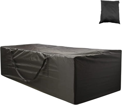 Outdoor Cushion Storage Bag 1 PCS, 68" Outdoor Pillow Storage with 2 Handles, Extra Large Opening Waterproof Zippered Patio Cushion Storage Bag XL