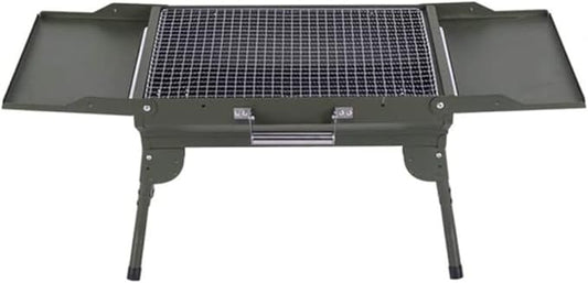 Camping Barbecue Grill Portable Foldable Charcoal Barbecue Grill Stainless Steel Outdoor Camping BBQ Grill for Garden Camping Grill Barbecue Charcoal Grill