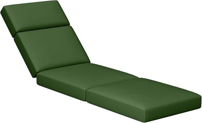 Chaise Lounge Cushions Outdoor, 80 x 26 x 4 Inch Lounge Chair Cushions for Outdoor Furniture - Waterproof Lounge Patio Replacement Cushion, 4In Fade-Resistant ThickPatio Chaise Lounge Cushion