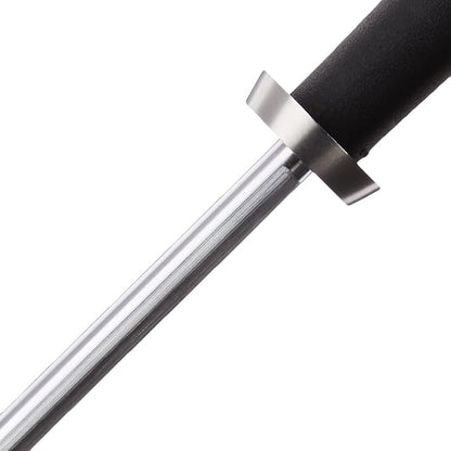 Kai 9" Combination Honing Steel | Smooth and Micro-Ribbed Honing Rod, Built-In Angle Guide, Sure Grip Handle
