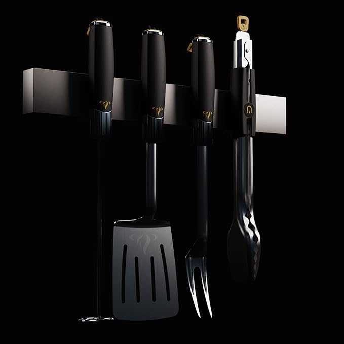 HALO Prime Essential Pellet Grill Kit | Heavy Duty Stainless Steel Cookware | Barbecue Tool Set | 4 piece Set |