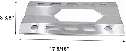 SN1281(3-Pack) SA0801 (3-Pack) 17 5/16" Stainless Steel Heat Plate and Burner Replacement for Costco Kirkland 720-0108, Nexgrill 720-0011, 720-0047-U Gas Grills