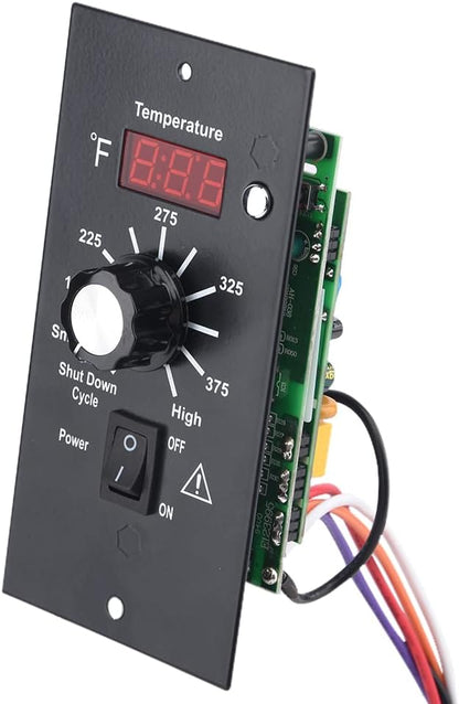 Replacement Digital Thermostat Controller Board,Digital Thermostat Wood Pellet Grill Control Board,120V Digital BBQ Thermostat Kit Control Panel Kit Parts Replacement,for Traeger Pellet Grills