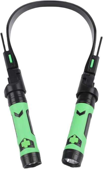 LED Grill Light with Dual Rotating Heads and Magnetic Detachable Flashlights for Outdoor BBQ Cooking, USB Rechargeable