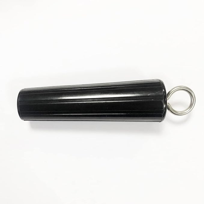 Premium Insulated Grill Rotisserie Spit Rod Handle with Ring, Thread Size M8, Fits: 5/16" 8mm Square Spit Rod