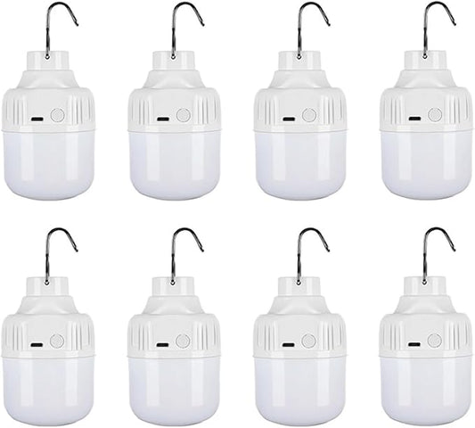 1-10pcs Outdoor High Power Portable LED Light Lanterns Charging Emergency Lamp Camping BBQ lamp Search Light Emergency(80w 8pcs)