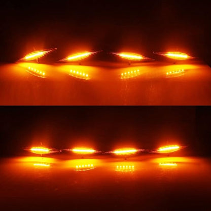 4pcs Amber LED Grille Lights for 2014-2019 Toyota 4Runner TRD Pro Grille SR5 TRD Off-Road Limited TRO Pro