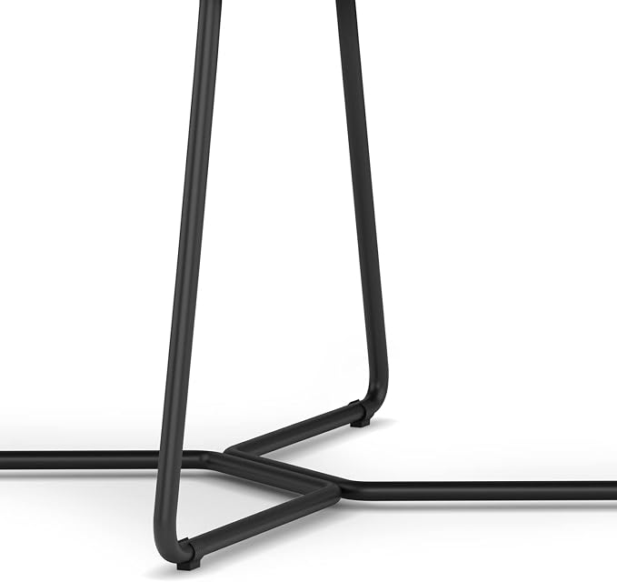 SIMPLIHOME Wilcox Contemporary Dining Chair (Set of 2) in Charcoal Grey Woven Fabric for the Dining Room