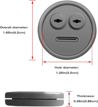 3 Pack Meat Thermometer Probe Grommet for Grill, Replacement for Weber 85037 Smokey Mountain Cookers Accessories, and Other Grills Probes Port
