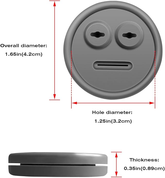 YAOAWE 5 Pack Meat Thermometer Probe Grommet for Grills, Compatible with Weber 85037 Smokey Mountain Cookers, and Other Grill DIY Probes Port, Replacement Accessories