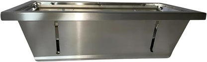 Portable Stainless Steel Grill with Carrying Case, Foldable, 17.32 in (44 cm) by 9.84 in (25 cm)