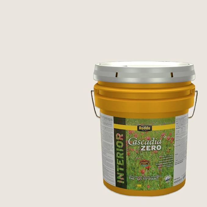 Rodda Paint CASCADIA ZERO Interior Flat Paint & Primer in One, 5-Gallon, August Moon