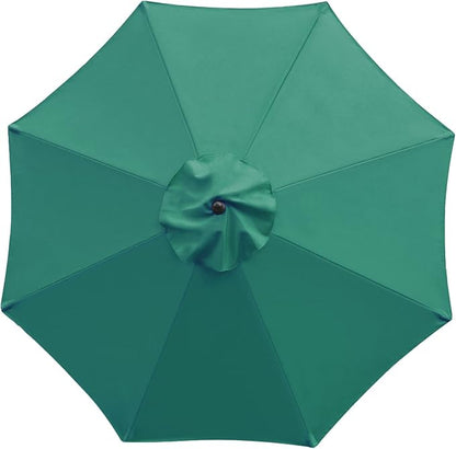 Sunnyglade 9ft Patio Umbrella Replacement Canopy Market Umbrella Top Outdoor Umbrella Canopy with 8 Ribs