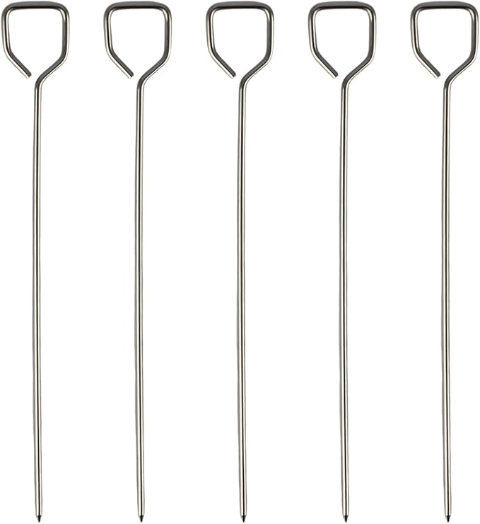 6 Pcs Potato Baking Nails, 6.7 Inch Stainless Steel & Aluminum Baked Potato Spikes, Heating Core Rods for Faster & Even Cooking, Oven, Grill, BBQ Accessories, Kitchen Tools (2.45mm Thick)