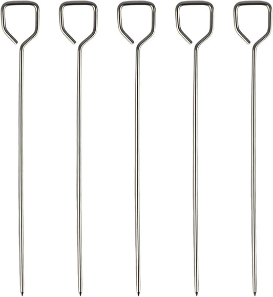 6 Pcs Potato Baking Nails, 6.7 Inch Stainless Steel & Aluminum Baked Potato Spikes, Heating Core Rods for Faster & Even Cooking, Oven, Grill, BBQ Accessories, Kitchen Tools (2.45mm Thick)