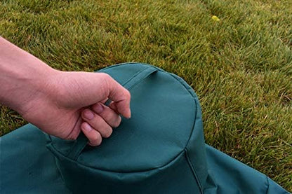 Mini Lustrous Cover for Big Green Egg, Ceramic Grill Cover Outdoor Grill Cover with Durable and Water Resistant Fabric, X-Large(Green)