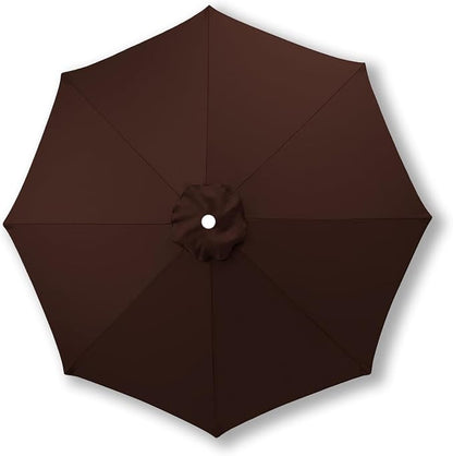 10ft/9ft/7.5ft Patio Umbrella Replacement Canopy for 6/8 Ribs, Outdoor Market Patio Table Umbrella Top Canopy Cover for Backyard Garden Courtyard Swimming Pool