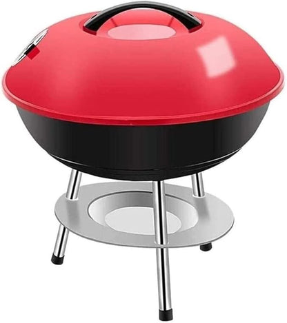 Bbq Grill Charcoal Grill Charcoal Stove Barbecue Grill BBQ Barbecue Stove Outdoor Portable Round BBQ Charcoal Grill With Cover For Outdoor Picnic Barbecue Grill Charcoal Griddle