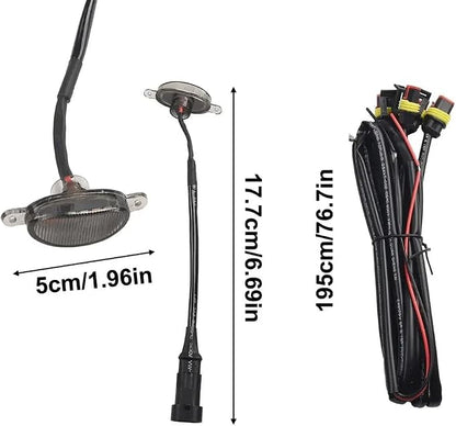 4Pcs Front Grille LED Light Compatible with Cherokee 2003 2021 Style Grill Automotive Parts