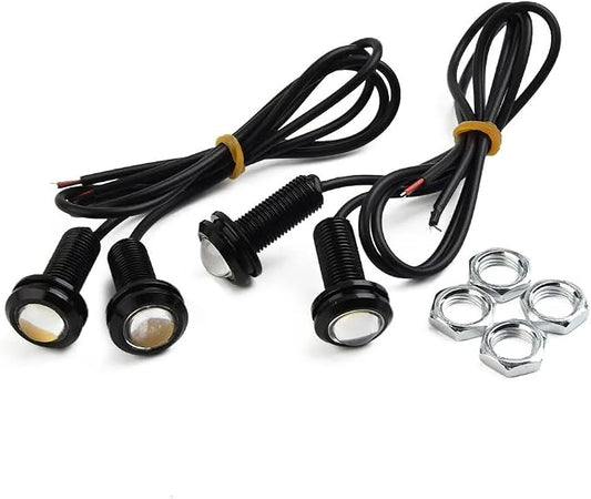 4cs Car Light Front Grille Lamps DC 12V Bumper Grill Hood Amber Lights For Dodge For Ford SUV For Raptor