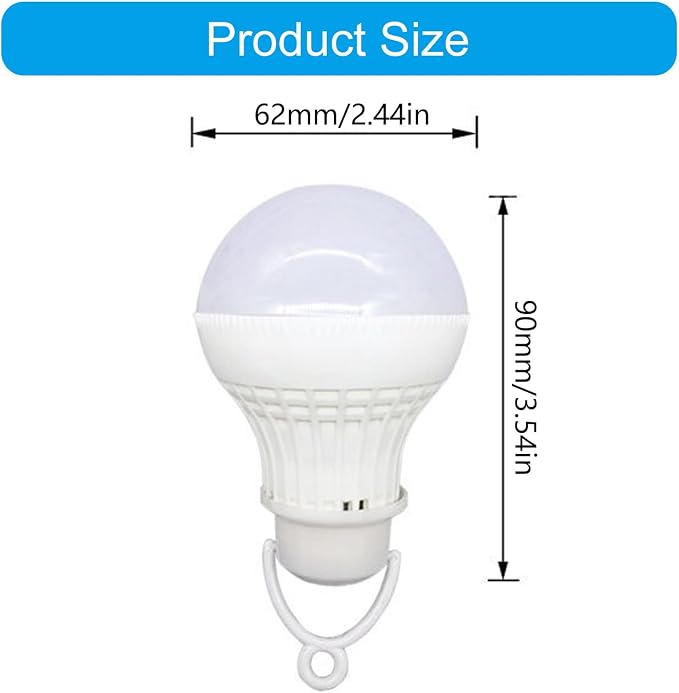 USB Powered LED Camp Light Push Button Control for Work BBQ Fishing Repair USB Light Bulb Portable LED Camp Light Emergencies Bulb Hanging Tent Lamp