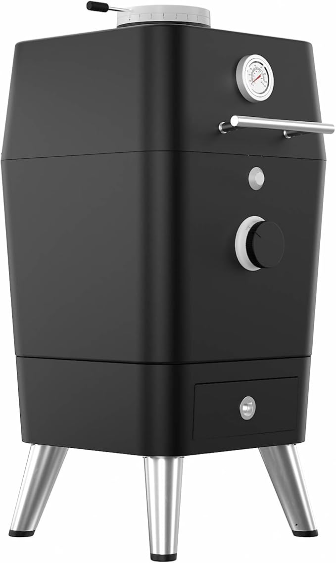 Everdure K1 Kamado Smoker Grill – Grill, Slow Smoke, Roast, Bake, or Make Pizza – Premium Outdoor Charcoal Grill with Large Cooking Surface, Create Flavorful, Smoky, Tender Results, Cover Included