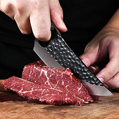 Hand-Forged Viking Boning Knife - 5.8" High Carbon Steel Butcher Knife with Ergonomic Wood Handle - Perfect for Meat Cutting, BBQ, Camping & Outdoor Cooking - Unique Gift for Chefs & Grill Masters