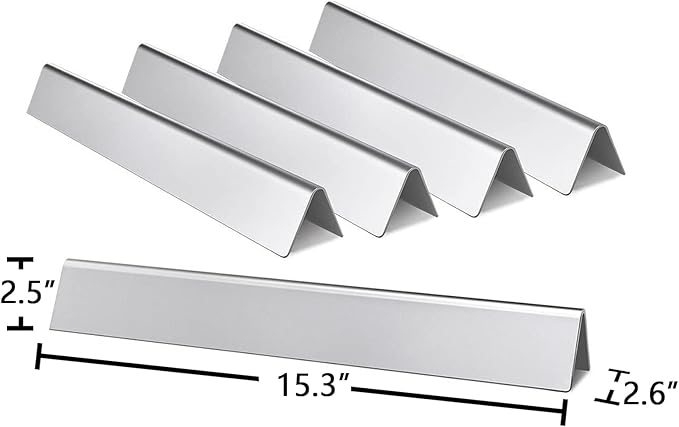 Hongso Spirit E-310 Grill Parts for Weber Spirit I & II 300 Series E310 S310 E320 S320 E330 S330 Gas Grill With Front Control, 7636 Flavorizer Bars 15.3", 7638 Grill Grates 17.5", 69787 Burners 18"