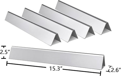 Hongso Spirit E-310 Grill Parts for Weber Spirit I & II 300 Series E310 S310 E320 S320 E330 S330 Gas Grill With Front Control, 7636 Flavorizer Bars 15.3", 7638 Grill Grates 17.5", 69787 Burners 18"