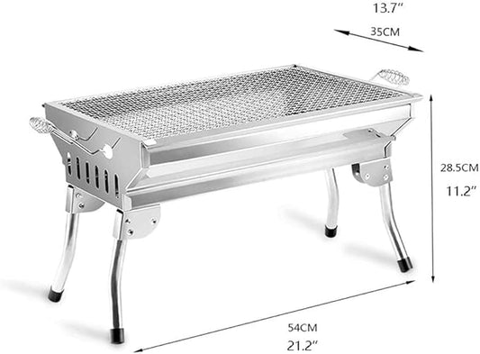Charcoal Grills BBQ Grill Charcoal Barbecue BBQ Stove Portable Charcoal Grill Heavy Duty Stainless Steel Barbecue Folding Camping Grill Charcoal Grill Cooking