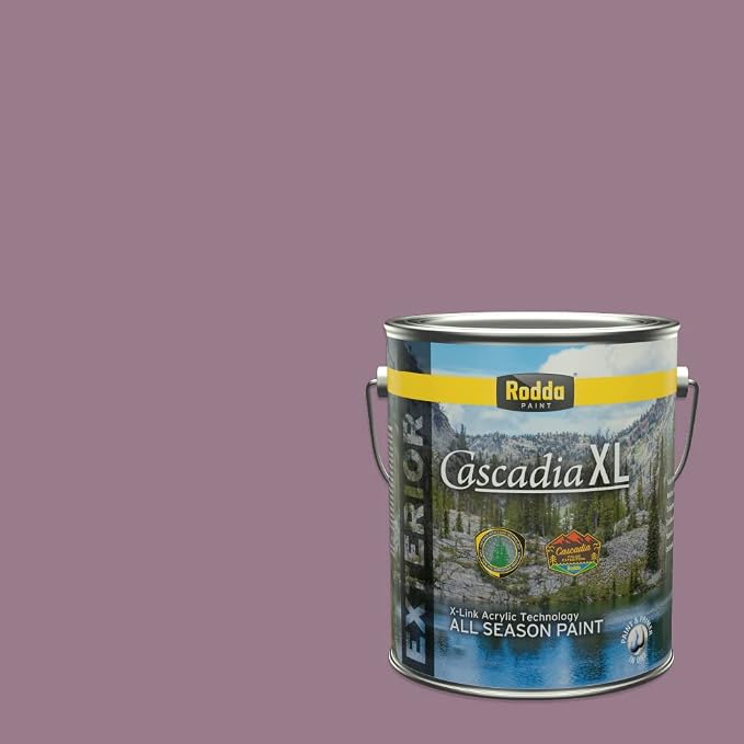 Rodda Paint CASCADIA XL Exterior Velvet Paint & Primer in One, 1-Gallon, Majestic Plum