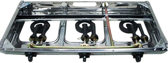 Propane Gas Portable Stove 3 Burners 30,000 BTU Stainless Steel Camping Stove