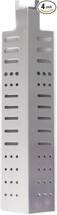 Mont Alpi 4-Pack Flame Tamers Replacement 304 Stainless Steel Heat Plate Shield Diffuser Reducer Flame Guard Cover for All MAi805 / MAi400/ MA-957 / MABi805 / MABi400 / Artwood Outdoor Kitchen Grills