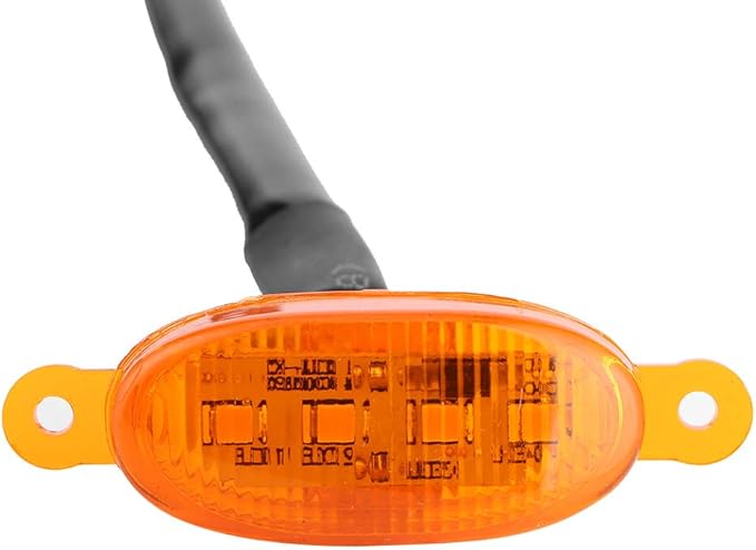 3PCS LED Grille Lights, High Brightness Amber Yellow Front Bumper Grill Lamps, With Wiring Harness For Easy Installation, Fit For 2014 2017