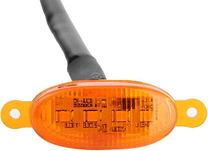 3Pcs Bumper Grille Lights Amber Yellow Front Lamp For // 2014-2017 Easy Install