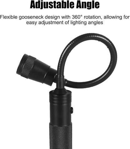 Barbecue Grill Light,1/2 PCS Telescopic & Zoom BBQ Grilling Accessories Lamp with 360° Flexible Gooseneck & Magnetic Base for Outdoor Grills