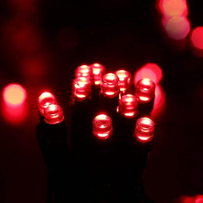 Toodour Solar Christmas Lights Outdoor, 2 Packs Total 144ft 400 LED Solar String Lights with 8 Mode, Outdoor Christmas String Light for Garden, Patio, Fence, Balcony, Xmas Tree Decor - Red