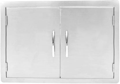 Stanbroil Outdoor Kitchen Stainless Steel Double Access Door, 30 Inches