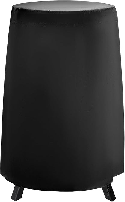 QWORK Round Smoker Cover 30 Inch - Heavy Duty Waterproof BBQ Grill Cover, Outdoor Vertical Dome & Bullet Smoker Cover - Universal Fits Griller