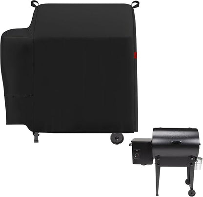 Grill Cover Fits Traeger Tailgater 20 Portable Pellet Grill (TFB30KLF),Outdoor Full-Length Heavy Duty Waterproof 600D BBQ Cover, Compared to Traeger BAC374