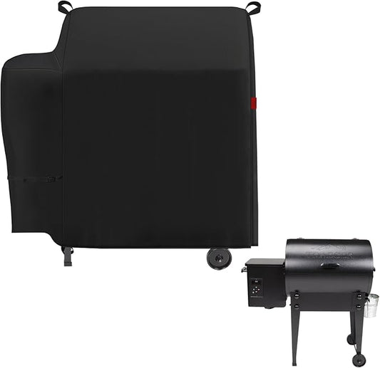 Grill Cover Fits Traeger Tailgater 20 Portable Pellet Grill (TFB30KLF),Outdoor Full-Length Heavy Duty Waterproof 600D BBQ Cover, Compared to Traeger BAC374