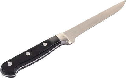Oklahoma Joe’s Blacksmith 3‑Piece BBQ Knife Set – Full‑Tang Meat Knives with Riveted Handles & Storage Roll