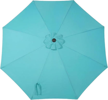 BPS Patio Umbrella Replacement Canopy for 10 ft 8 Ribs Table Umbrella, Outdoor Umbrella Replacement for Market Parasol, Canopy Only