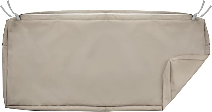 NettyPro Outdoor Bench Swing Loveseat Cushion Covers, Patio Furniture Cushion Slipcovers with Zipper, Water Resistant UV Protection, Replacement Cover Only, 59 x 18 x 3 Inch