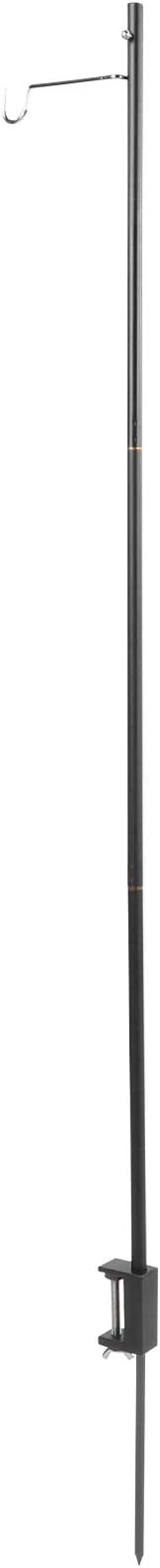 CHICIRIS Aluminum Alloy Light Stand, Portable Foldable Stainless Steel Hook Camping Lamp Pole with Storage Bag, for Outdoor Camping Picnic BBQ