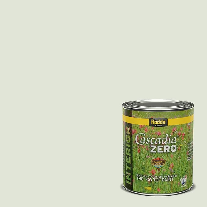 Rodda Paint CASCADIA ZERO Interior Semi-Gloss Paint & Primer in One, Quart, Grassy Glade