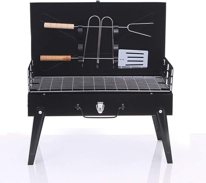 Charcoal Grill Portable Foldable Charcoal BBQ Grill for 3-5 Person Outdoor Barbecue Grill Roasting Family Party Grill BBQ Grill