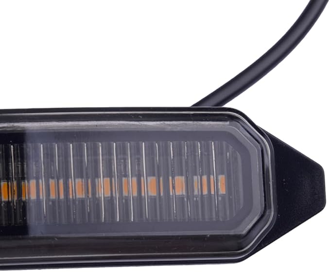 12V Smoke Black Lens Yellow LED Car Front Bumper Grille Grill Light Lamp Kit Fit for Toyota for RAV4 2022 2021 2020 2019 practical